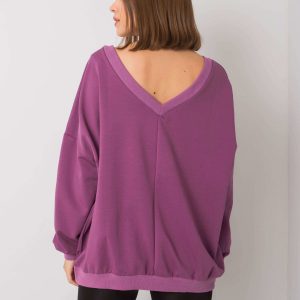 Lilyan's purple hoodless sweatshirt