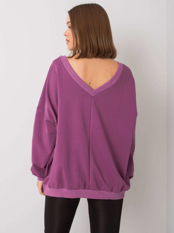 Lilyan's purple hoodless sweatshirt