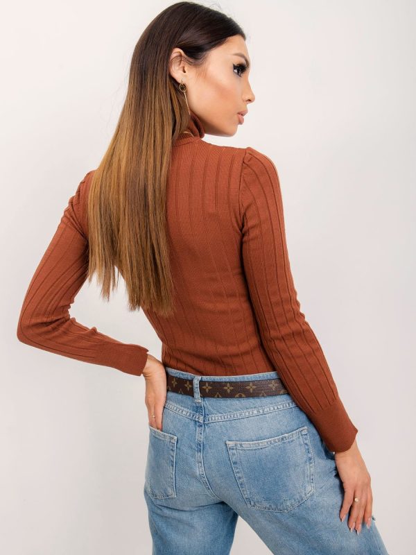 RUE PARIS Brown Helen sweater