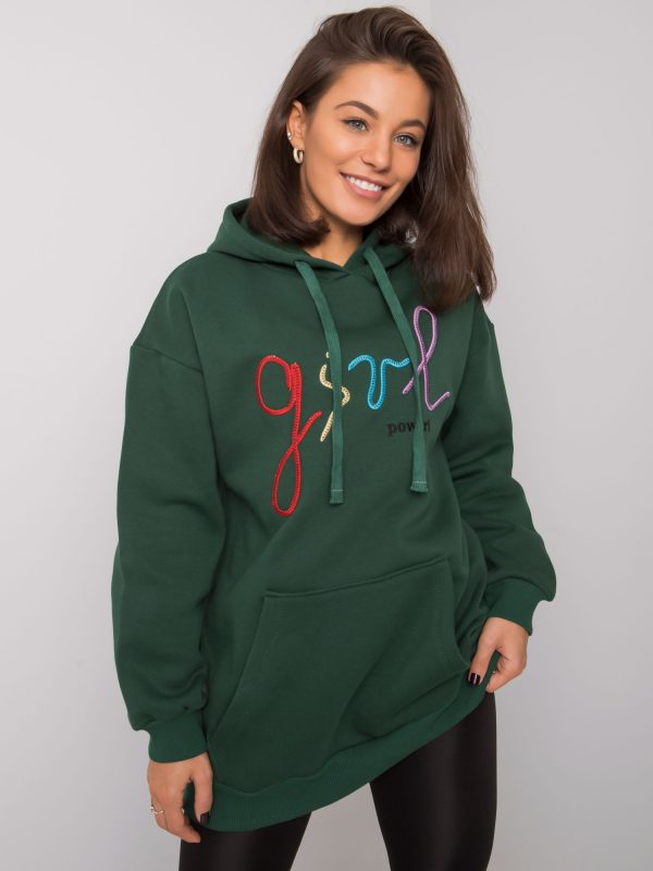 Dark green sweatshirt with Rosario inscription