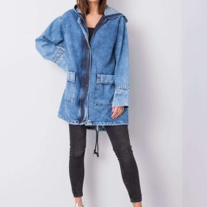 Blue denim jacket with hood Ellison RUE PARIS