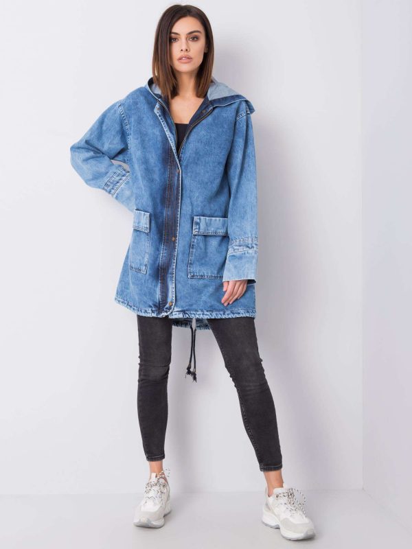 Blue denim jacket with hood Ellison RUE PARIS