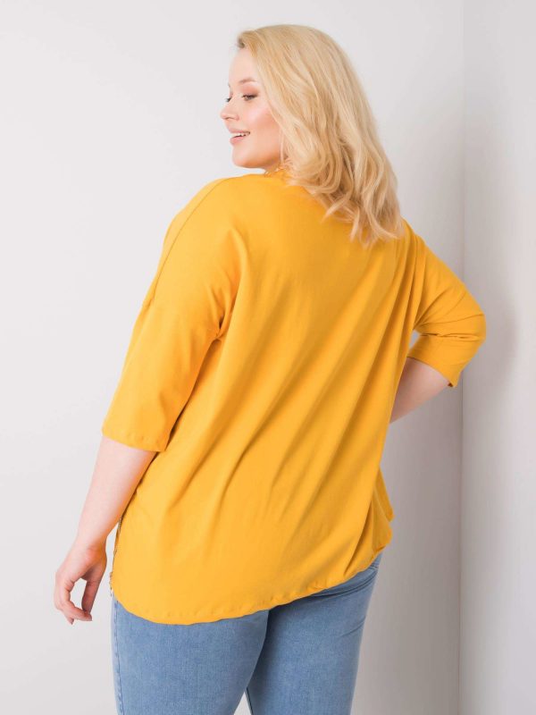 Izzy mustard blouse