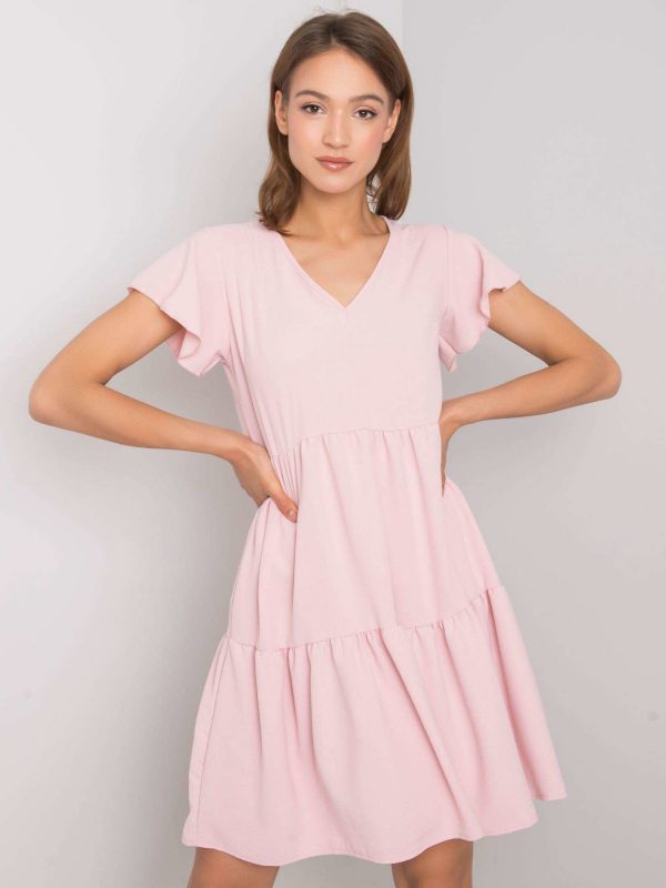 Light pink flounce dress Manette RUE PARIS