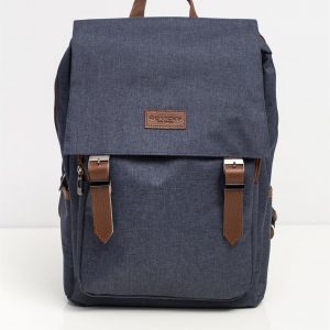 Navy Blue Flip Laptop Backpack