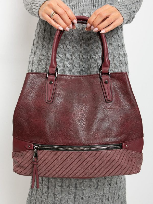 Burgundy City Handbag