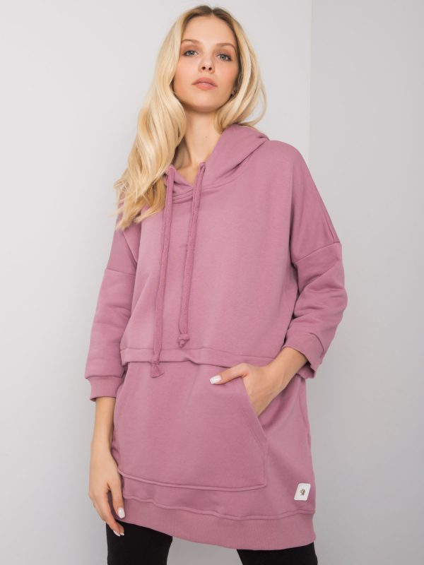 Grace Dirty Pink Long Sweatshirt