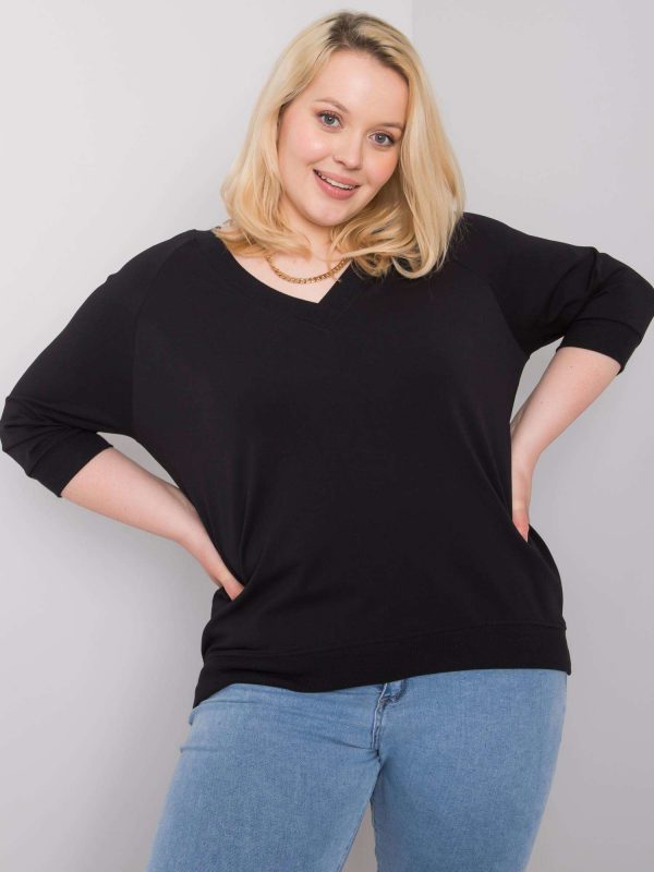 Alexandria black plus size sweatshirt