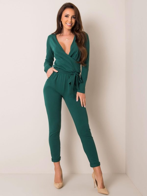 Dark green jumpsuit Patrizia