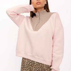 RUE PARIS Candice light pink sweatshirt