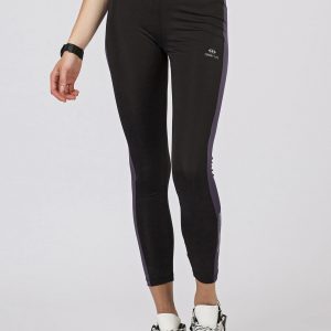 TOMMY LIFE Sport leggings black-purple