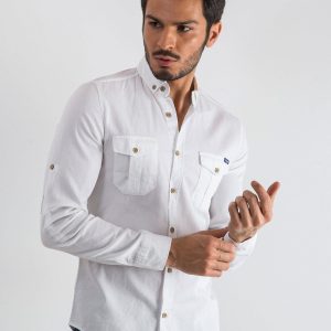 Smooth men's white shirt