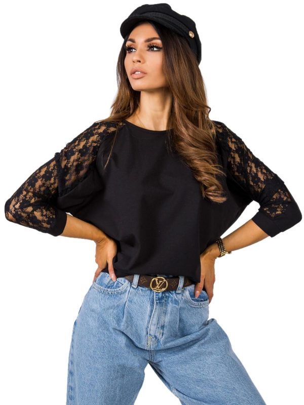 Black blouse Shangri RUE PARIS