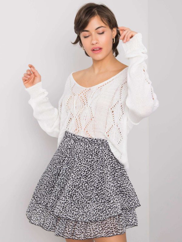 White openwork sweater Maurissa