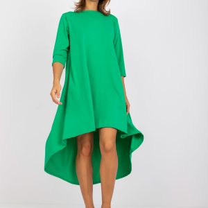 Green asymmetrical Dulce oversize dress