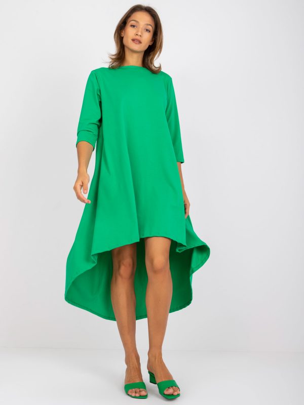 Green asymmetrical Dulce oversize dress