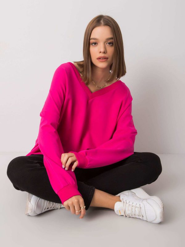 Lilyan's Fuchsia Hoodless Sweatshirt