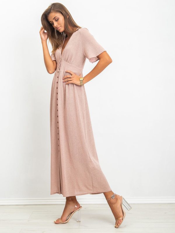 RUE PARIS Light Pink Izzie Dress