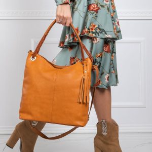 Camel bag in boho style