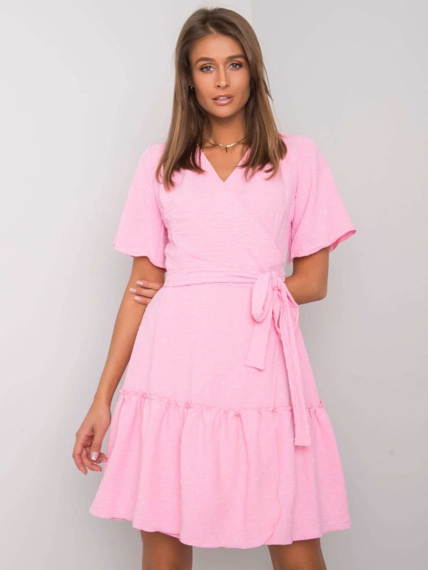 Lachelle Pink Ruffle Dress