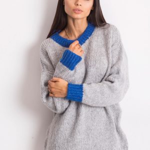 RUE PARIS Grey sweater Pretty