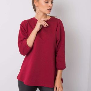 Burgundy blouse Newport RUE PARIS