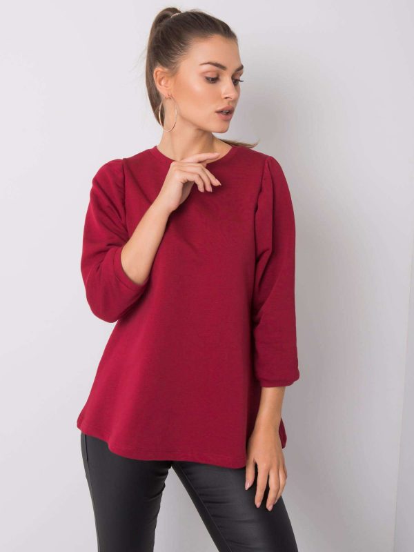 Burgundy blouse Newport RUE PARIS