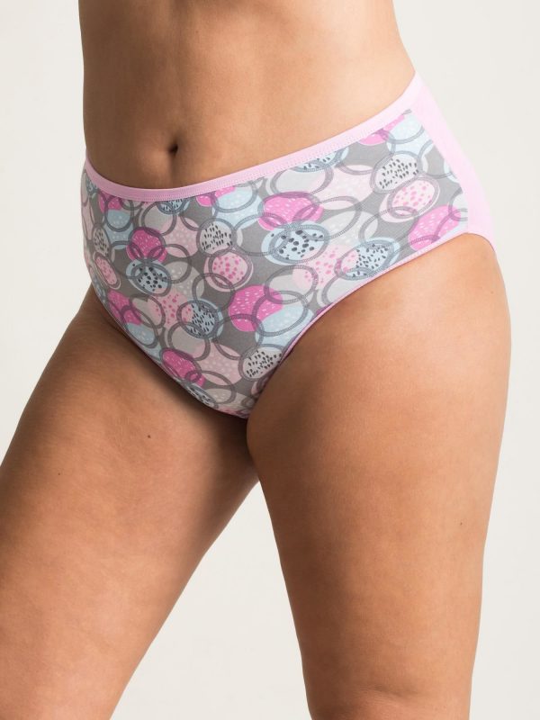 Pink Plus Size Print Panties