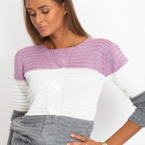 Heather grey women's sweater