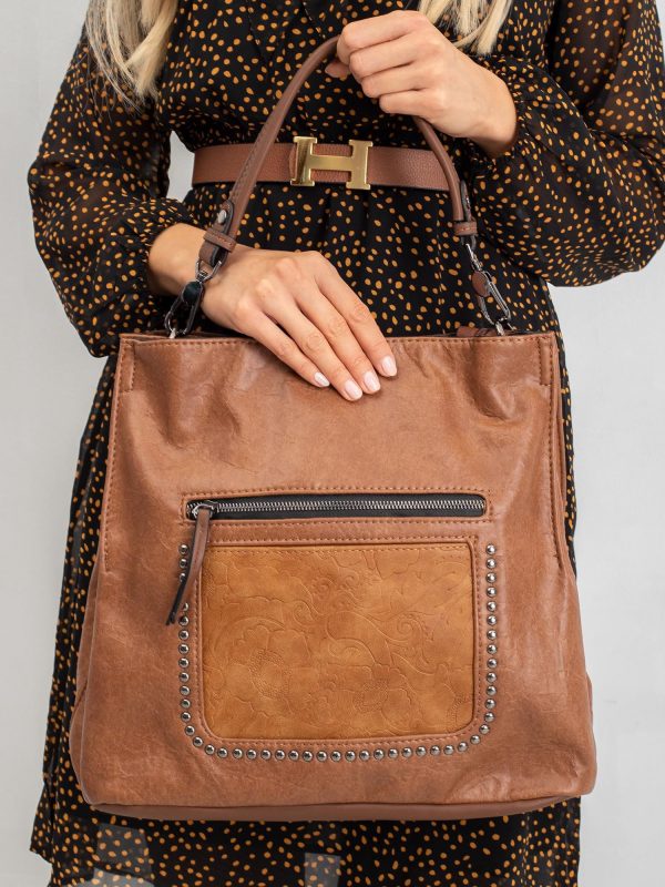 Brown Eco Leather Handbag