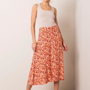 Beige and coral skirt Sibella RUE PARIS