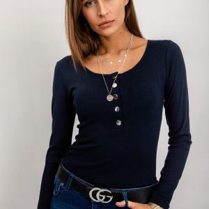 Navy blue blouse Christina