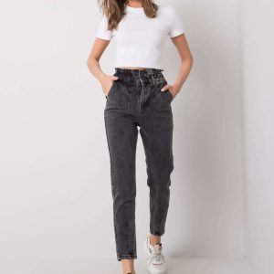 Dark gray jeans for women Novalie RUE PARIS