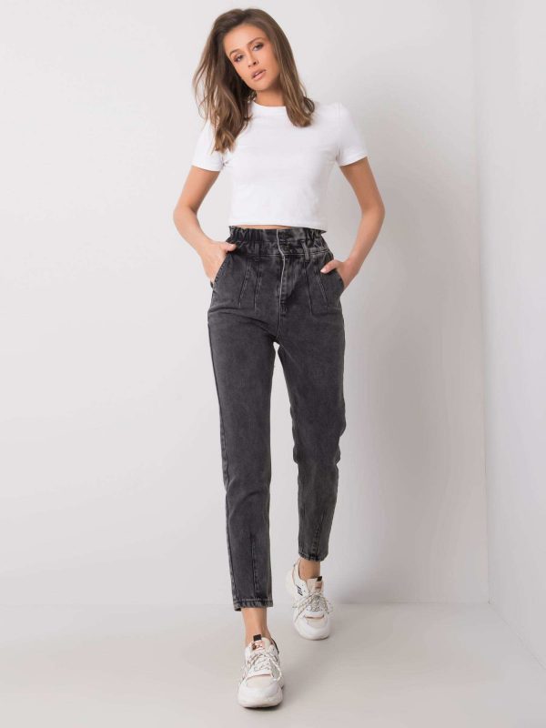 Dark gray jeans for women Novalie RUE PARIS