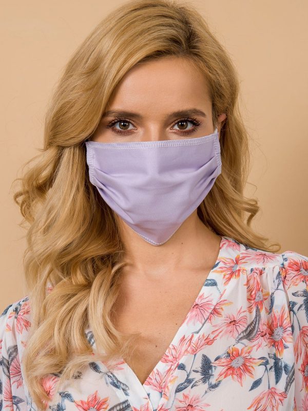 Light Purple Cotton Protective Mask