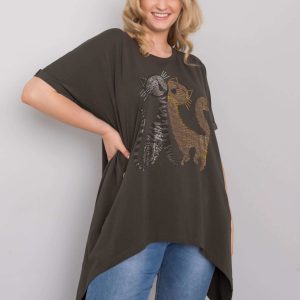 Dark Khaki Blouse Plus Size Midge