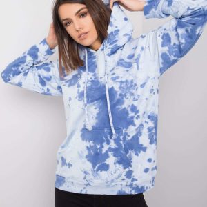 Blue tie-dye sweatshirt Stephanie RUE PARIS