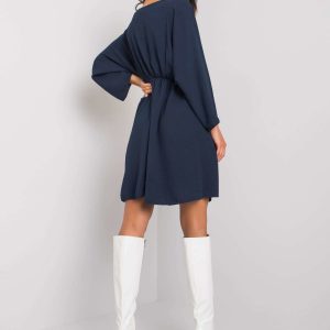 Navy blue dress by Zayna