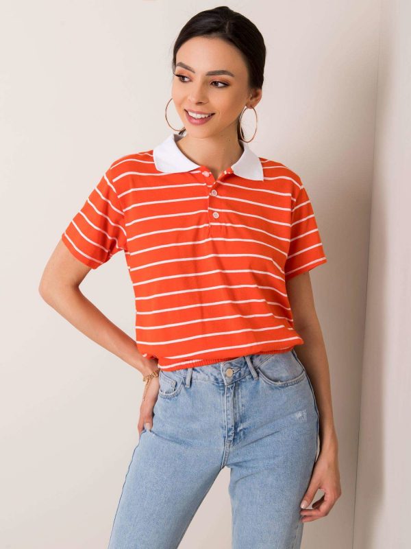 Orange Polo Shirt Libbie RUE PARIS