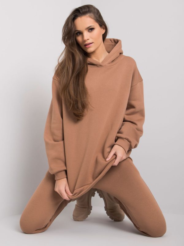 Camel sweatshirt two-piece set Lucia