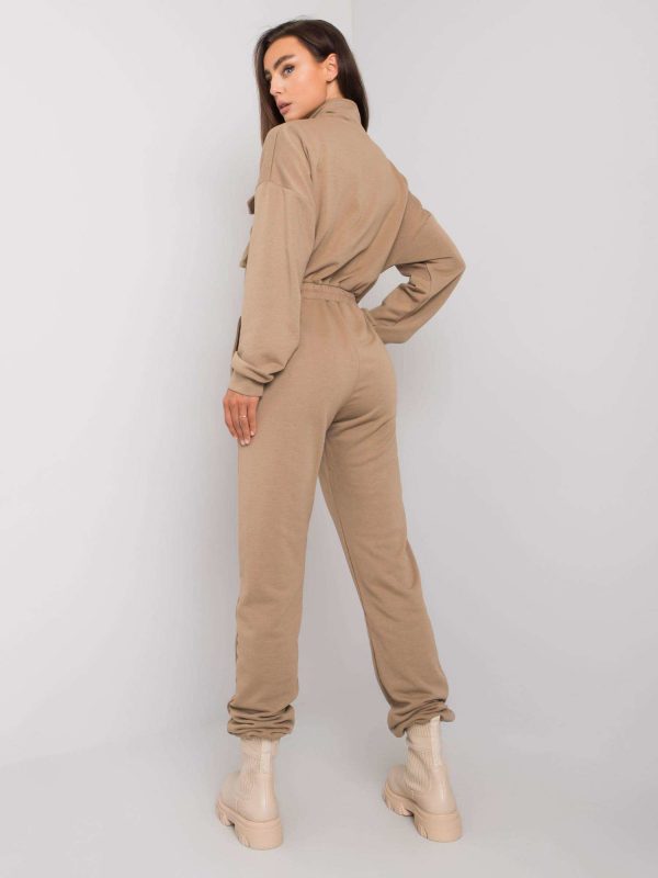 Raena dark beige sweatsuit