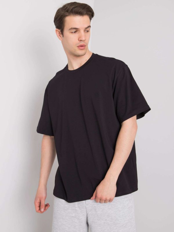 Black T-shirt for men's cotton Archer LIWALI