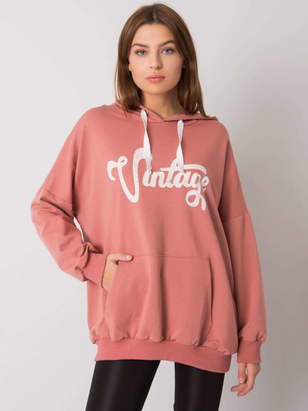 Anahita dirty pink kangaroo sweatshirt