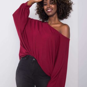 Burgundy oversized blouse Manuela RUE PARIS