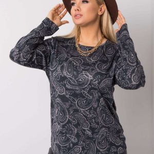 Miguel's graphite plus size blouse