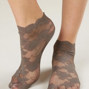 Graphite Lace Socks