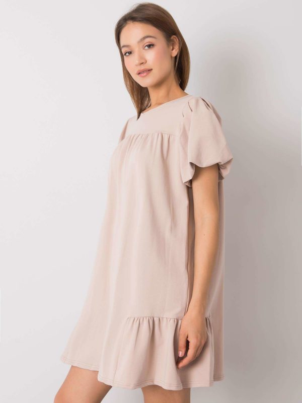 Beige cotton dress Liliyana RUE PARIS