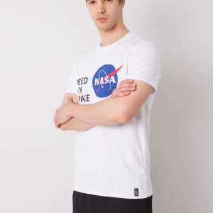 White T-shirt for men with print Aiden LIWALI