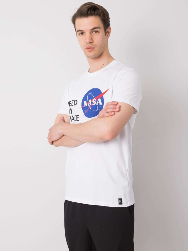 White T-shirt for men with print Aiden LIWALI