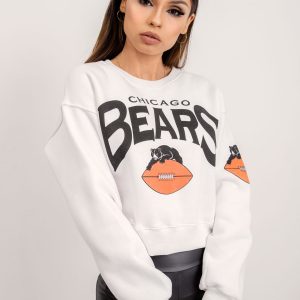 BSL White Printed Sweatshirt